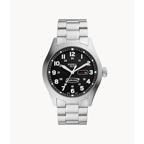 Fossil Defender Solar-Powered Stainless Steel Watch