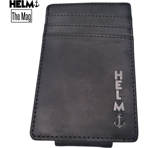 HELM The Mag Money Clip Wallet- Black
