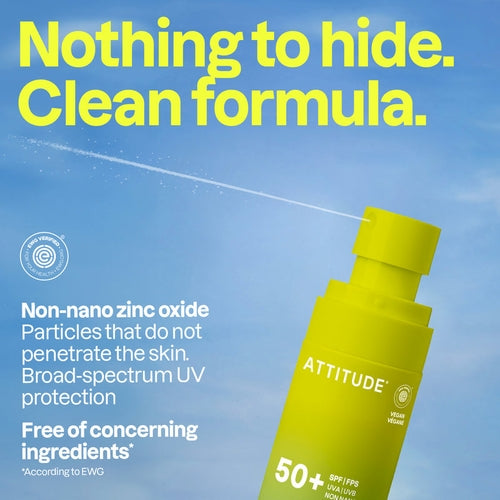 Attitude Sunly Mineral Sunscreen Spray Face & Body SPF 50