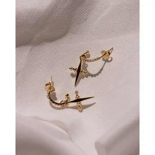 Luv Aj Mini Cross Hoops