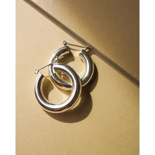 Load image into Gallery viewer, Luv Aj Baby Amalfi Tube Hoops
