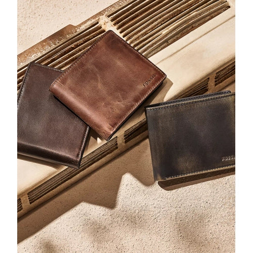 Fossil Derrick RFID Bifold with Flip ID