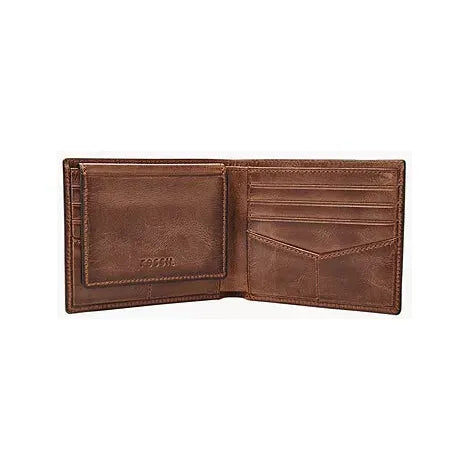 Fossil Derrick Leather RFID Passcase Wallet