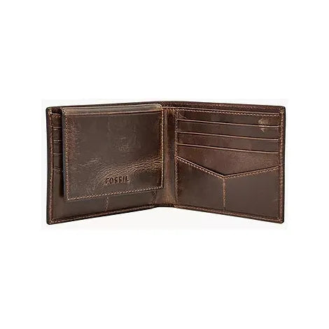 Fossil Derrick Leather RFID Passcase Wallet