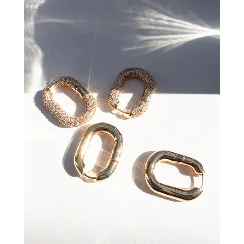 Load image into Gallery viewer, Luv Aj XL Chain Link Hoops
