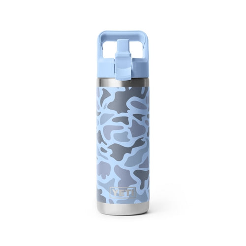 YETI Rambler Water Bottle with Color-matched Straw Cap