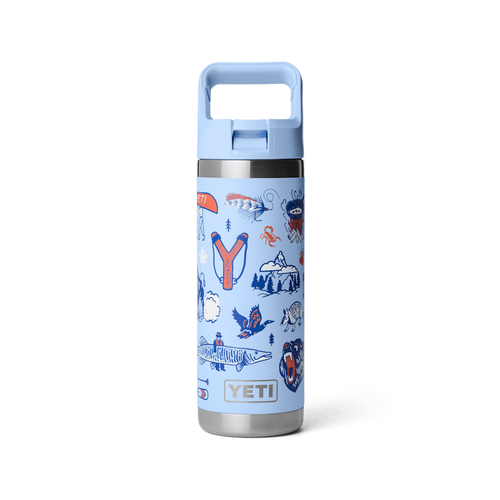 YETI Rambler Water Bottle with Color-matched Straw Cap