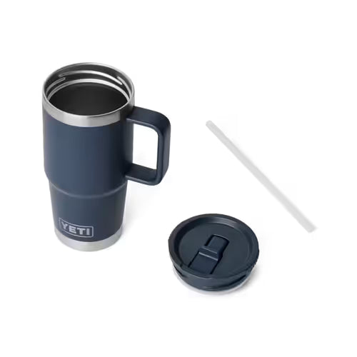 YETI Rambler Travel Straw Mug with Colour-Matched Straw Lid