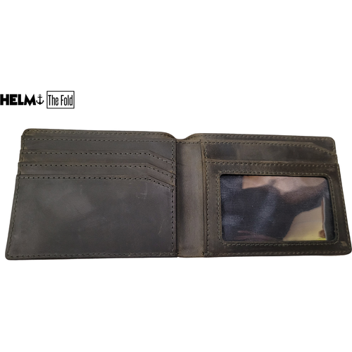 Load image into Gallery viewer, HELM &quot;THE FOLD&quot; WALLET - DARK BROWN
