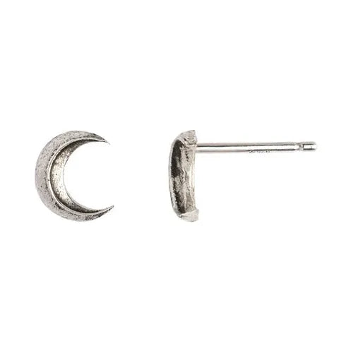Pyrrha Crescent Moon Symbol Stud