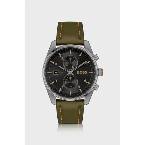 Load image into Gallery viewer, HUGO BOSS Sky Traveller Chrono 5 Bar Leather
