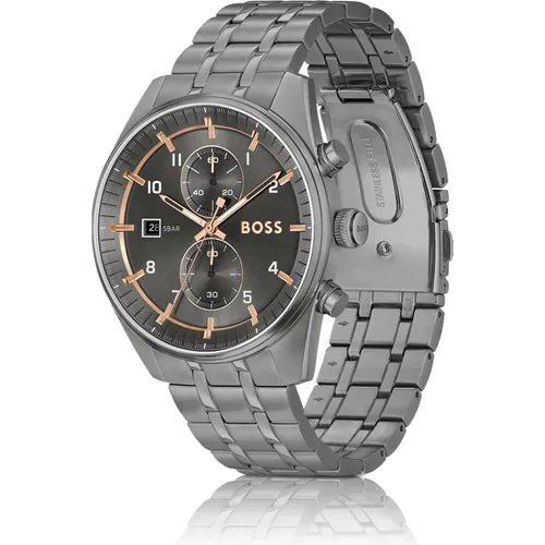 HUGO BOSS Sky Traveller Chrono 5 Bar Metal