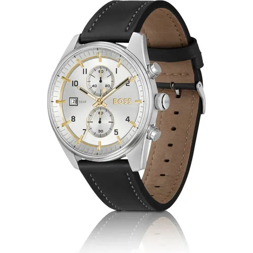 HUGO BOSS Sky Traveller Chrono 5 Bar Leather