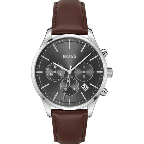 HUGO BOSS Avery Chrono 5 Bar Leather
