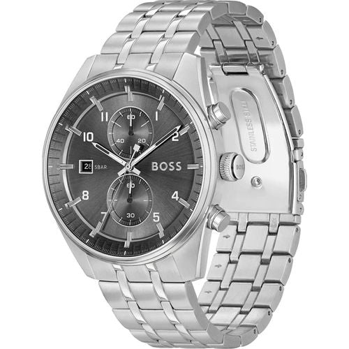 Load image into Gallery viewer, Hugo Boss Sky Traveller Chrono 5 BAar Metal
