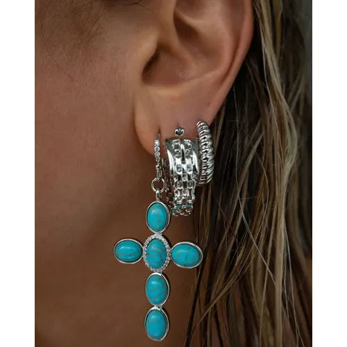 Luv Aj Ridged Marbella Hoops