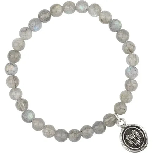 Pyrrha Mindful Appreciation Talisman Stretch Stone Bracelet