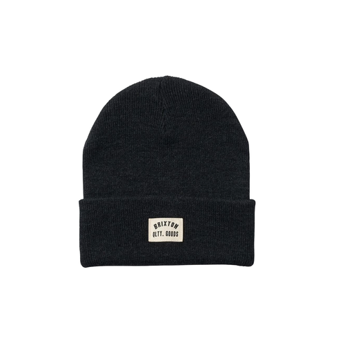 Brixton Woodburn Watch Cap Beanie Washed Black