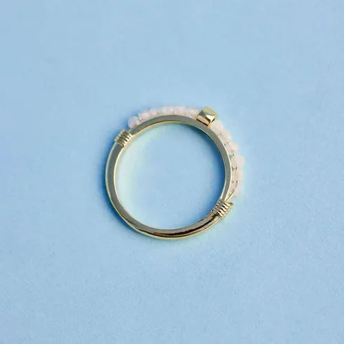 Pura Vida Beaded Gemstone Ring