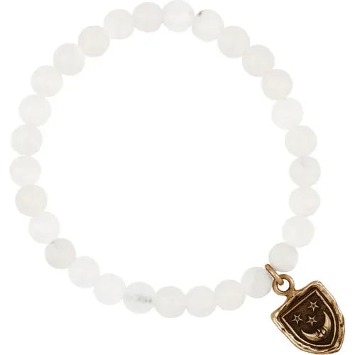 Pyrrha Reflective Appreciation Talisman Stretch Stone Bracelet
