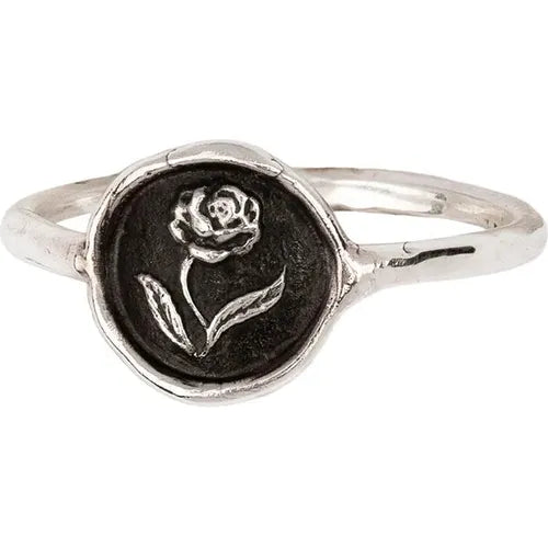 Pyrrha Rose Mini Talisman Ring
