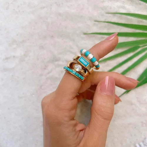 Pura Vida Tulum Turquoise Ring