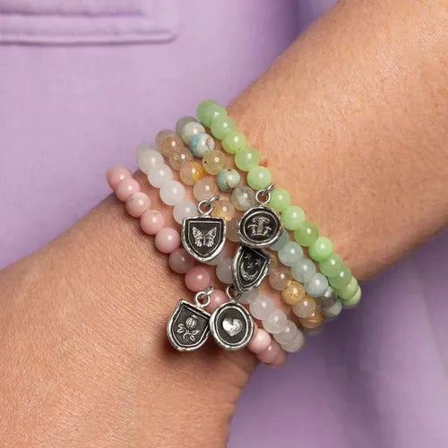 Pyrrha Mindful Appreciation Talisman Stretch Stone Bracelet
