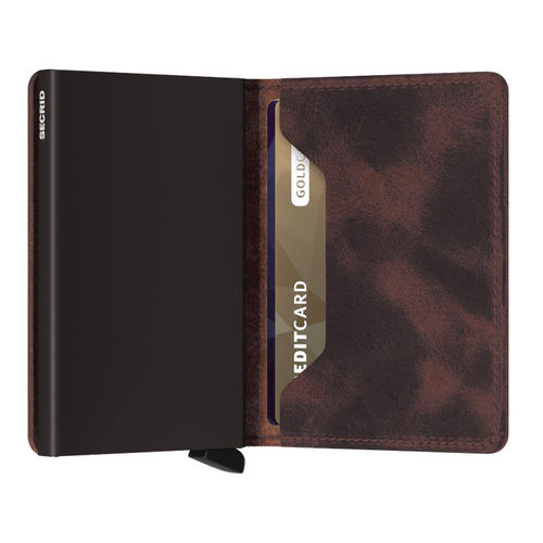 Secrid Slimwallet Vintage Chocolate/Chocolate 1 Sz
