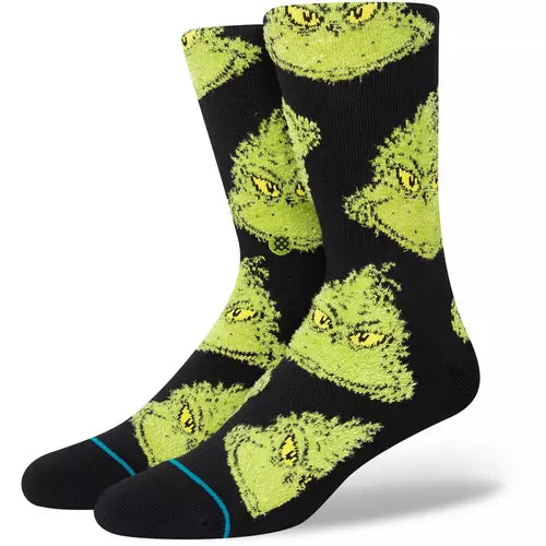 Load image into Gallery viewer, Stance The Grinch X Stance Mean One Crew Socks
