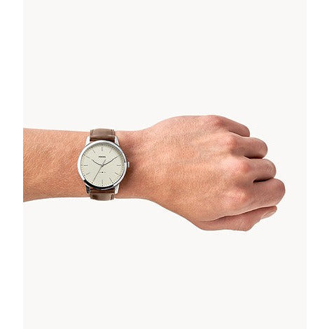 Fossil The Minimalist Three-Hand Brown Leather Watch