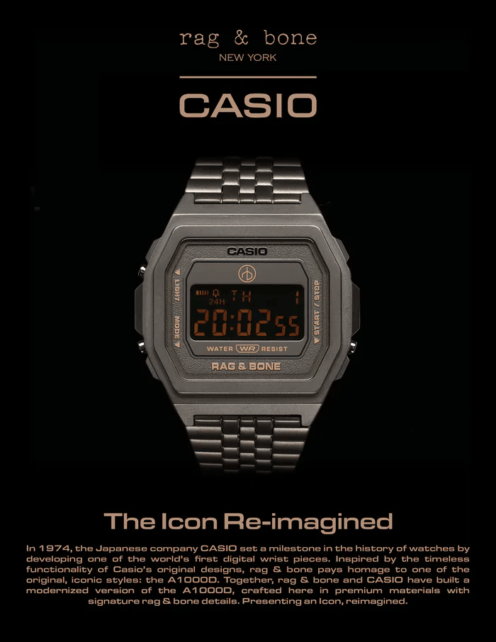 Load image into Gallery viewer, G-Shock Rag &amp; Bone X Casio Vintage A1000RCG-8B Limited Edition Watch
