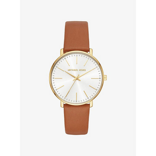 Michael Kors Pyper Gold-Tone Leather Watch