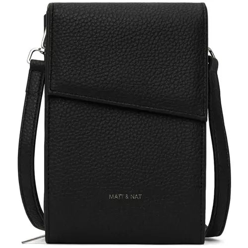 Load image into Gallery viewer, Matt &amp; Nat Met Vegan Crossbody Wallet - Purity
