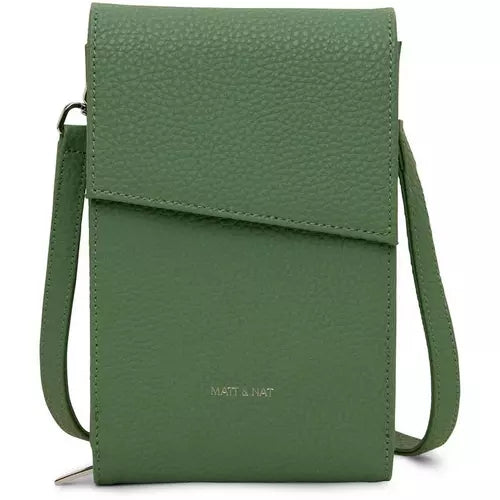 Load image into Gallery viewer, Matt &amp; Nat Met Vegan Crossbody Wallet - Purity
