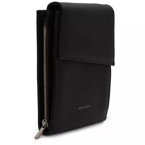 Load image into Gallery viewer, Matt &amp; Nat Met Vegan Crossbody Wallet - Purity
