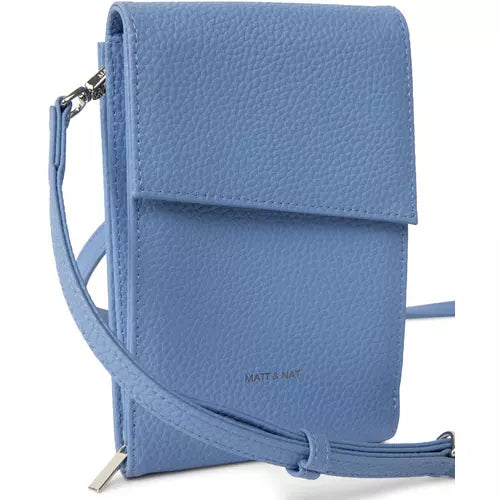 Load image into Gallery viewer, Matt &amp; Nat Met Vegan Crossbody Wallet - Purity
