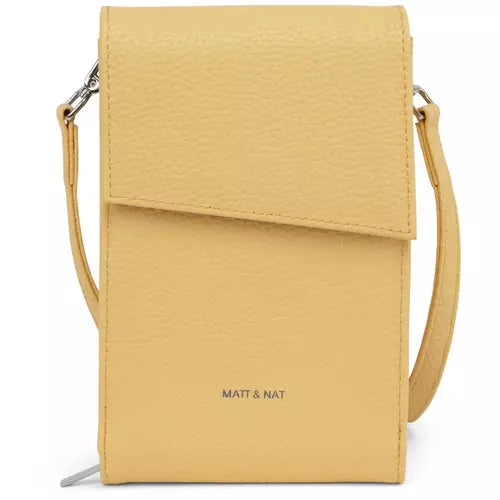 Load image into Gallery viewer, Matt &amp; Nat Met Vegan Crossbody Wallet - Purity
