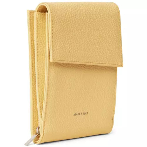 Load image into Gallery viewer, Matt &amp; Nat Met Vegan Crossbody Wallet - Purity
