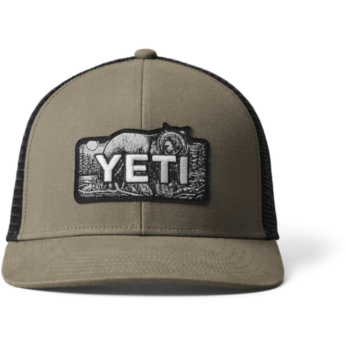 Load image into Gallery viewer, YETI Bear Badge Trucker Hat

