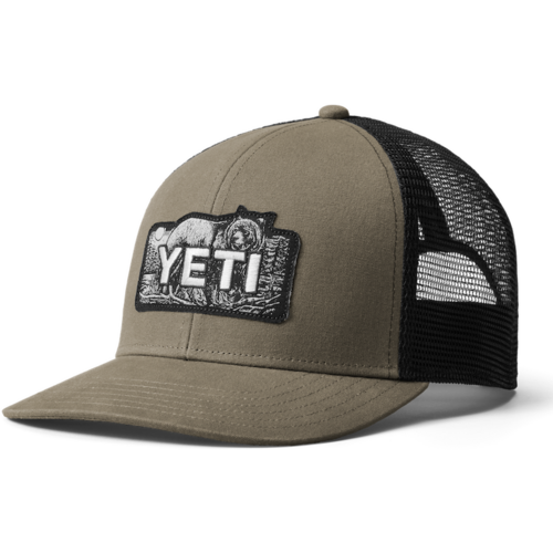 Load image into Gallery viewer, YETI Bear Badge Trucker Hat
