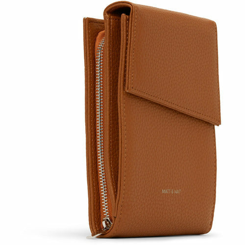 Load image into Gallery viewer, Matt &amp; Nat Met Vegan Crossbody Wallet - Purity
