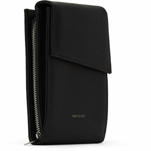 Load image into Gallery viewer, Matt &amp; Nat Met Vegan Crossbody Wallet - Purity
