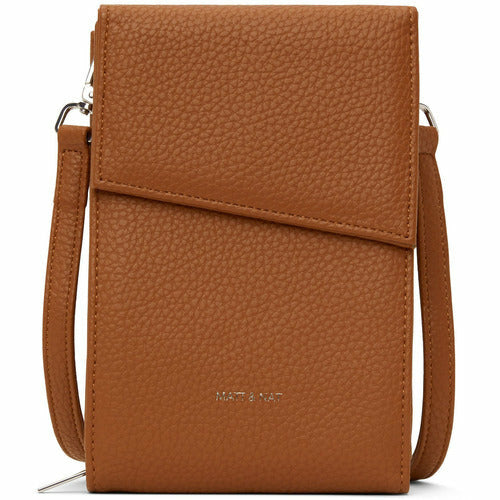 Load image into Gallery viewer, Matt &amp; Nat Met Vegan Crossbody Wallet - Purity
