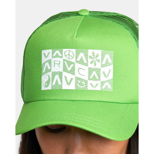 Load image into Gallery viewer, RVCA Checker Trucker Hat
