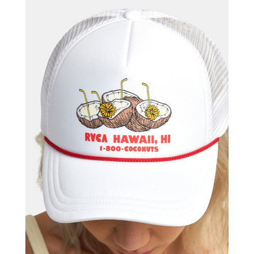 Load image into Gallery viewer, RVCA Coconuts Foamy Trucker Hat
